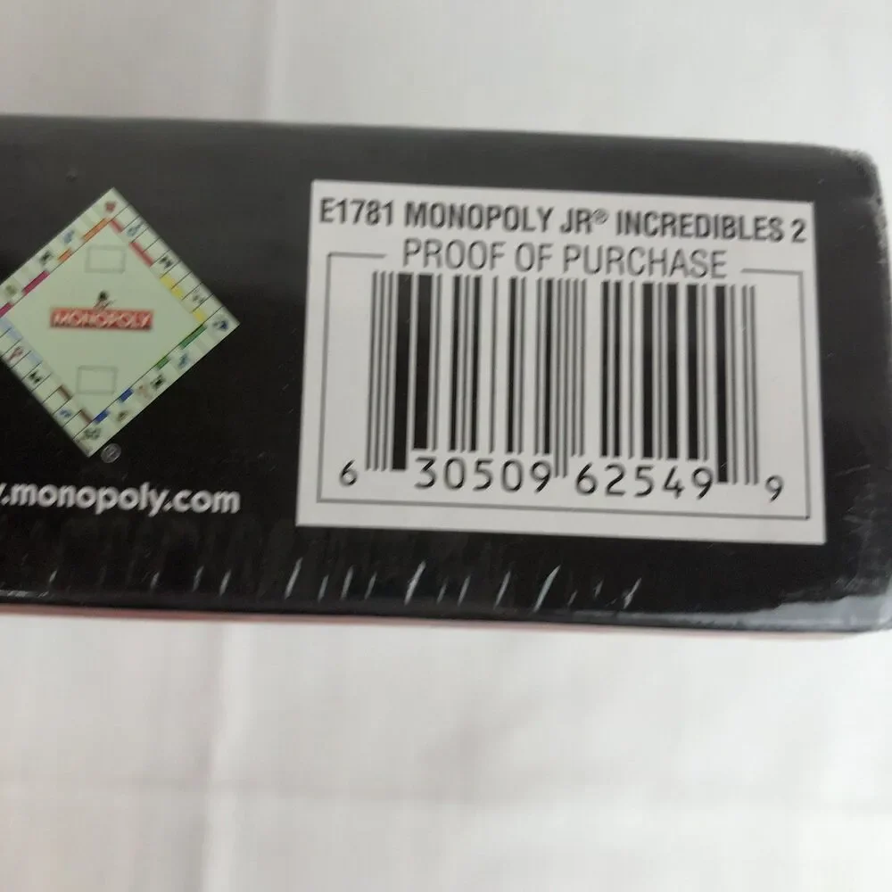 Monopoly Junior Incredibles 2 Board Game Disney PIXAR Hasbro Sealed